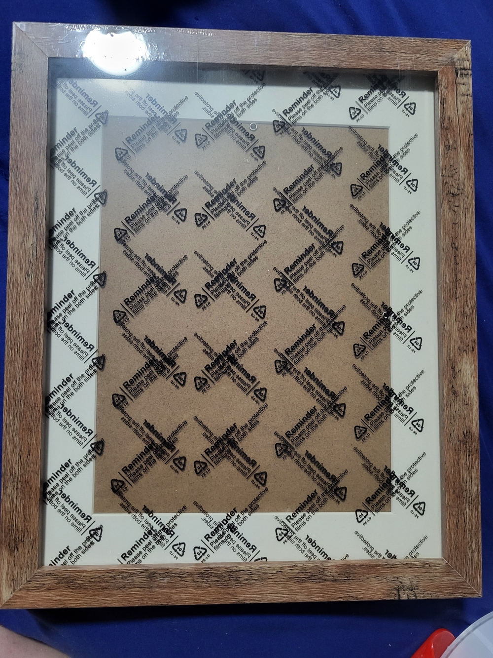 Rustic Wood Finish Picture Frame - Brown
